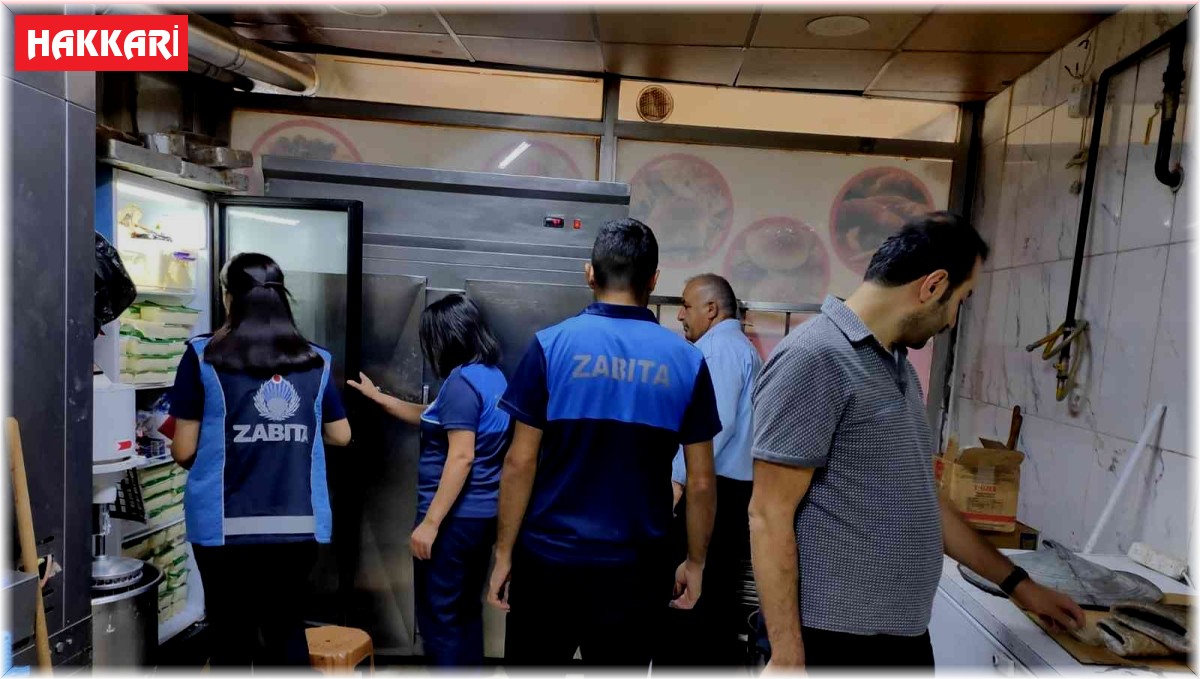 Hakkari zabıtasından hijyen denetimi