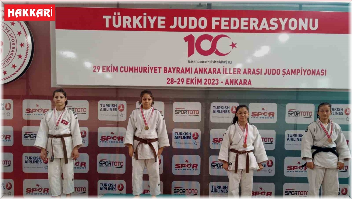 Hakkarili judocular 3 altın ve 2 gümüş madalya kazandı