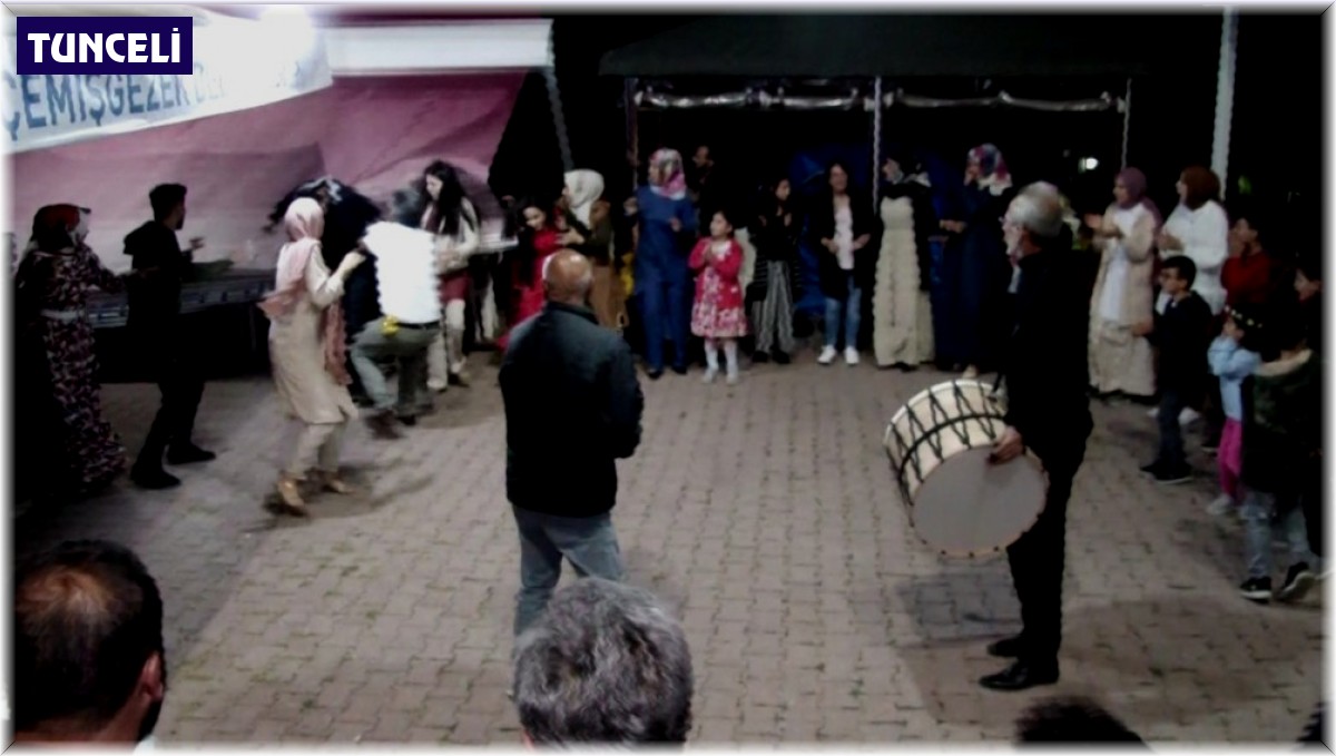 Halay çekenleri kurtarayım derken tente üzerine düştü