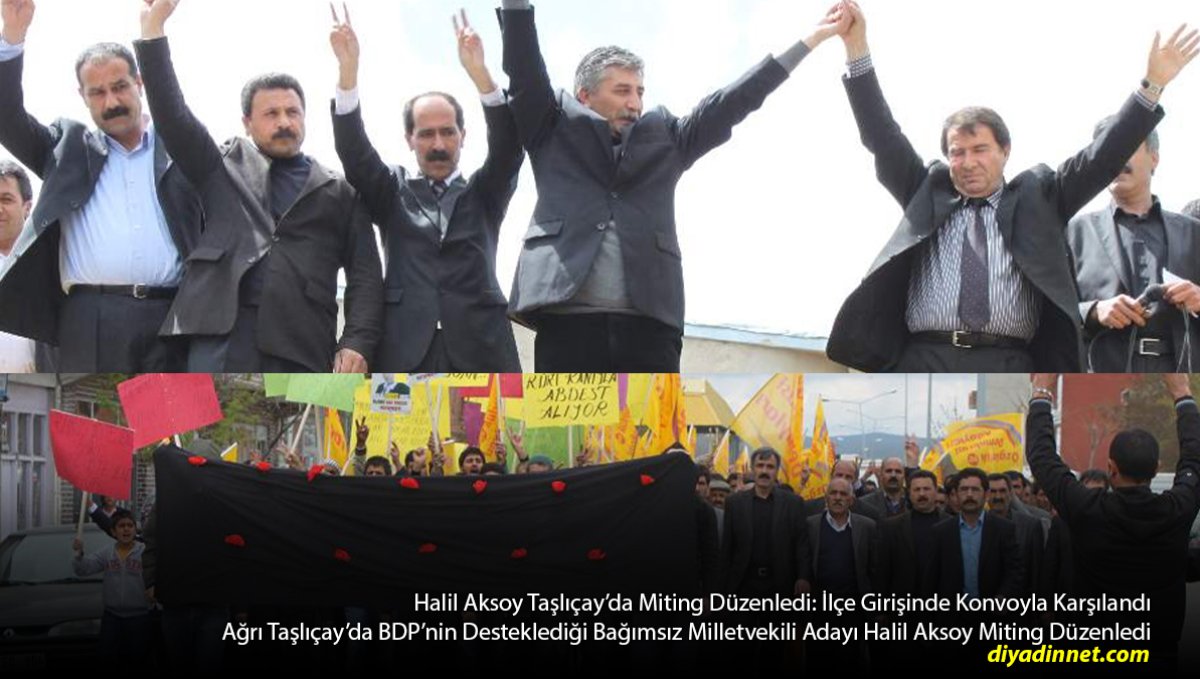 Halil Aksoy Taşlıçay'da Miting Düzenledi: İlçe Girişinde Konvoyla Karşılandı