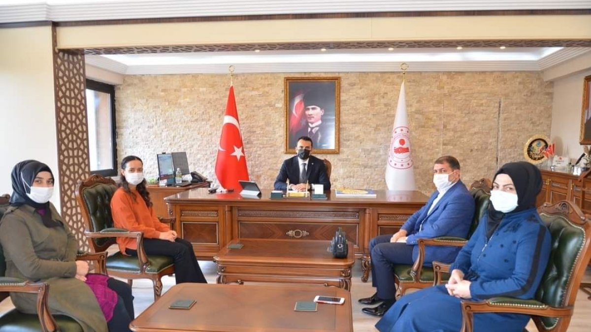 Halk Eğitim Müdürlüğü heyetinden Kaymakam Çelik'e ziyaret