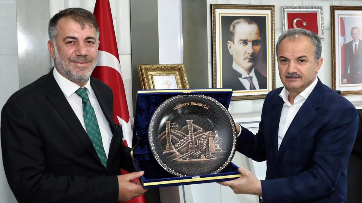 Hamur Belediye Başkanı Cezmi Ergül’den kardeş belediye Adıyaman’a ziyaret