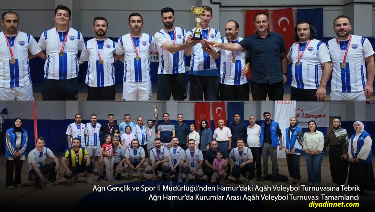 Hamur'da Agâh Voleybol Turnuvası Sona Erdi: Kıyasıya Rekabet ve Fair-Play Damga Vurdu