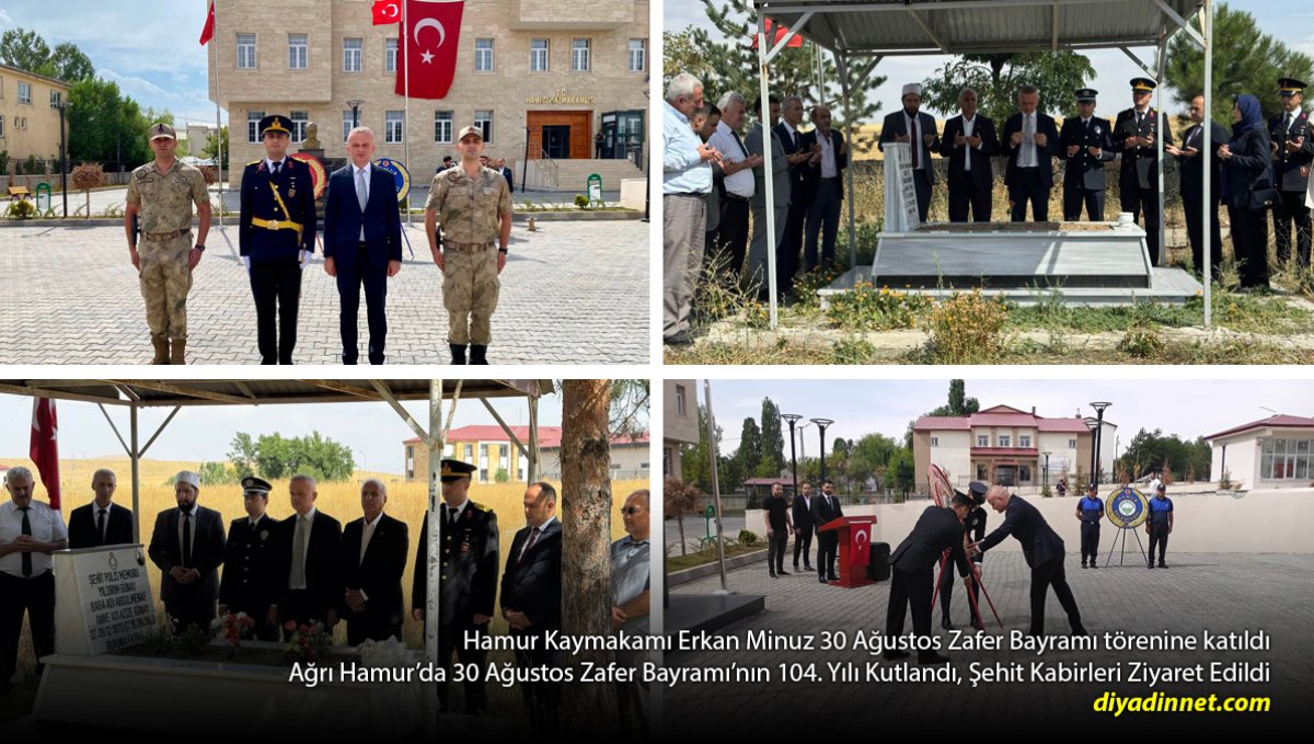 Hamur'da Zaferin 104. Yılı Coşkuyla Kutlandı, Şehitler Dualarla Anıldı
