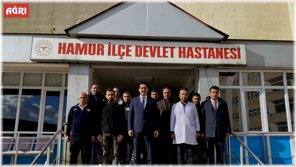 Hamur Kaymakamı Yıldırım, ilçedeki kurumları denetledi
