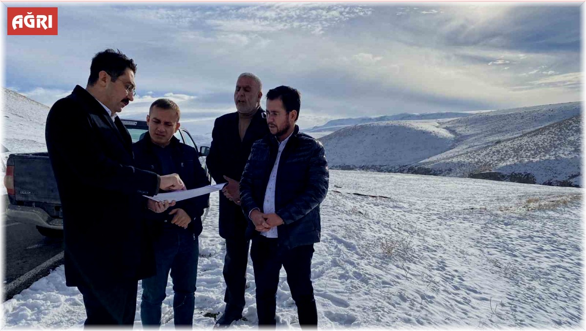 Hamur Kaymakamı Yıldırım, sulama tesisi projesini inceledi