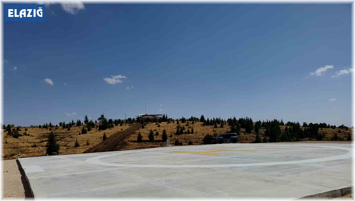 Harput'ta helikopter pisti yapıldı