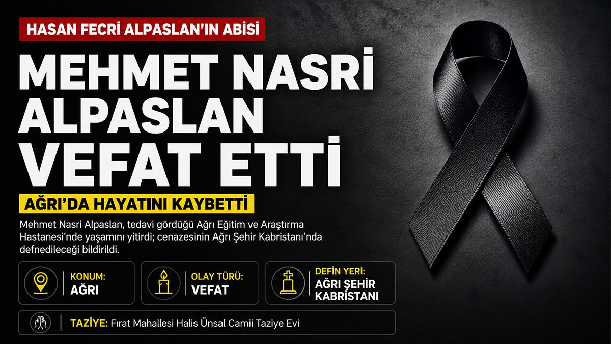 Hasan Fecri Alpaslan'ın acı günü: Ağabeyi Mehmet Nasri Alpaslan vefat etti