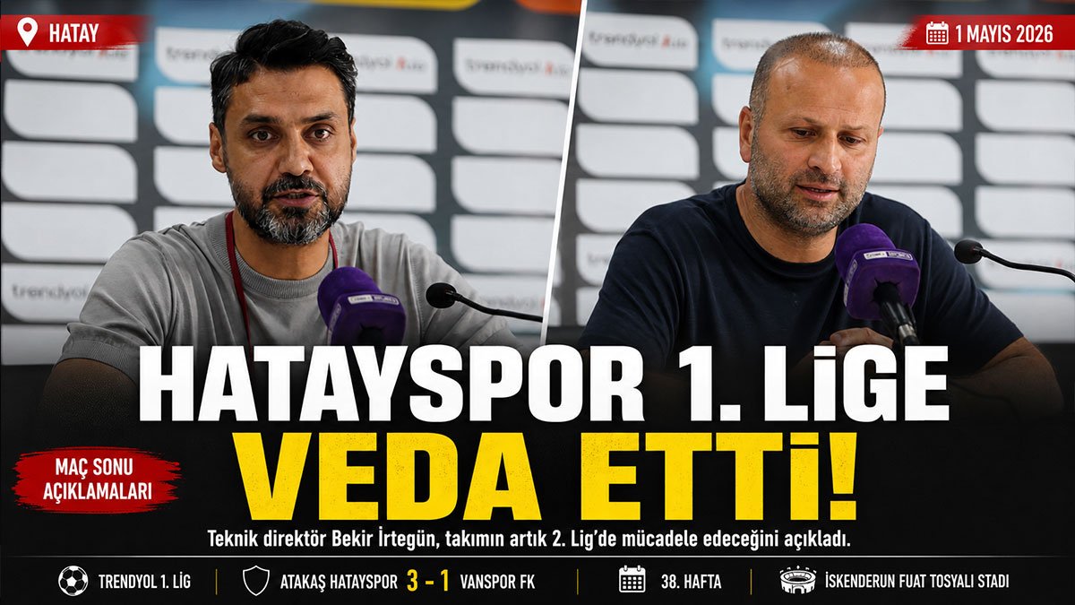 Hatayspor Vanspor FK'yı 3-1 Yendi Ama 1. Lig'e Veda Etti