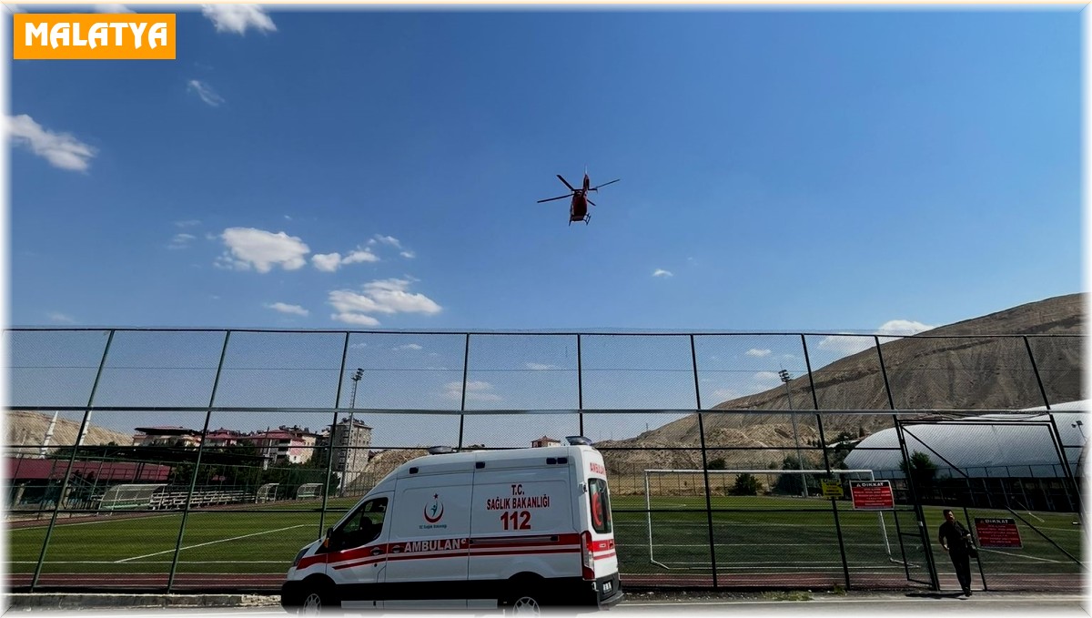 Hava ambulansı iki kalp hastası için havalandı