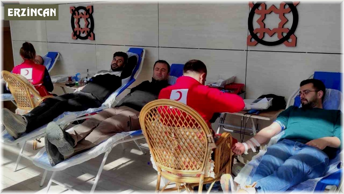 Havalimanı personelinden kan bağışı