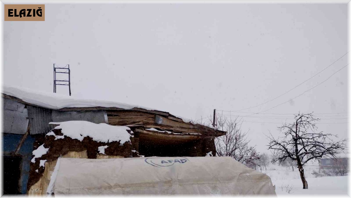 Hayvanlarının yemi karla kaplı çadırın altında kalan engelli vatandaşın imdadına jandarma koştu