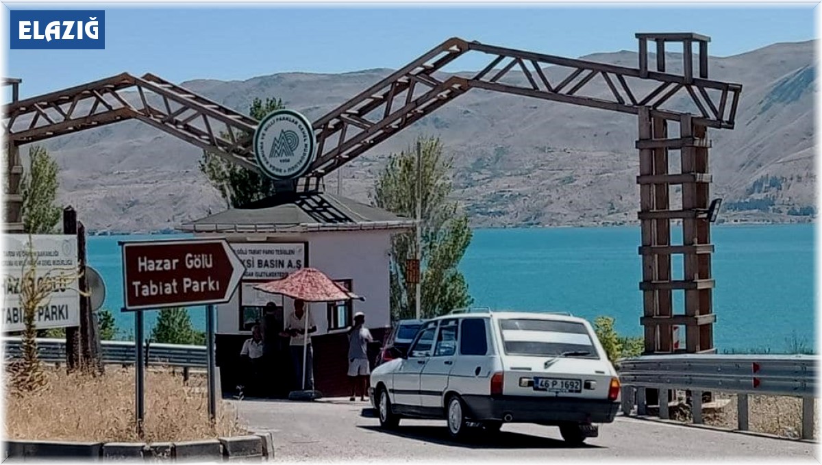 Hazar Gölünde saha kontrolü ve denetim yapıldı