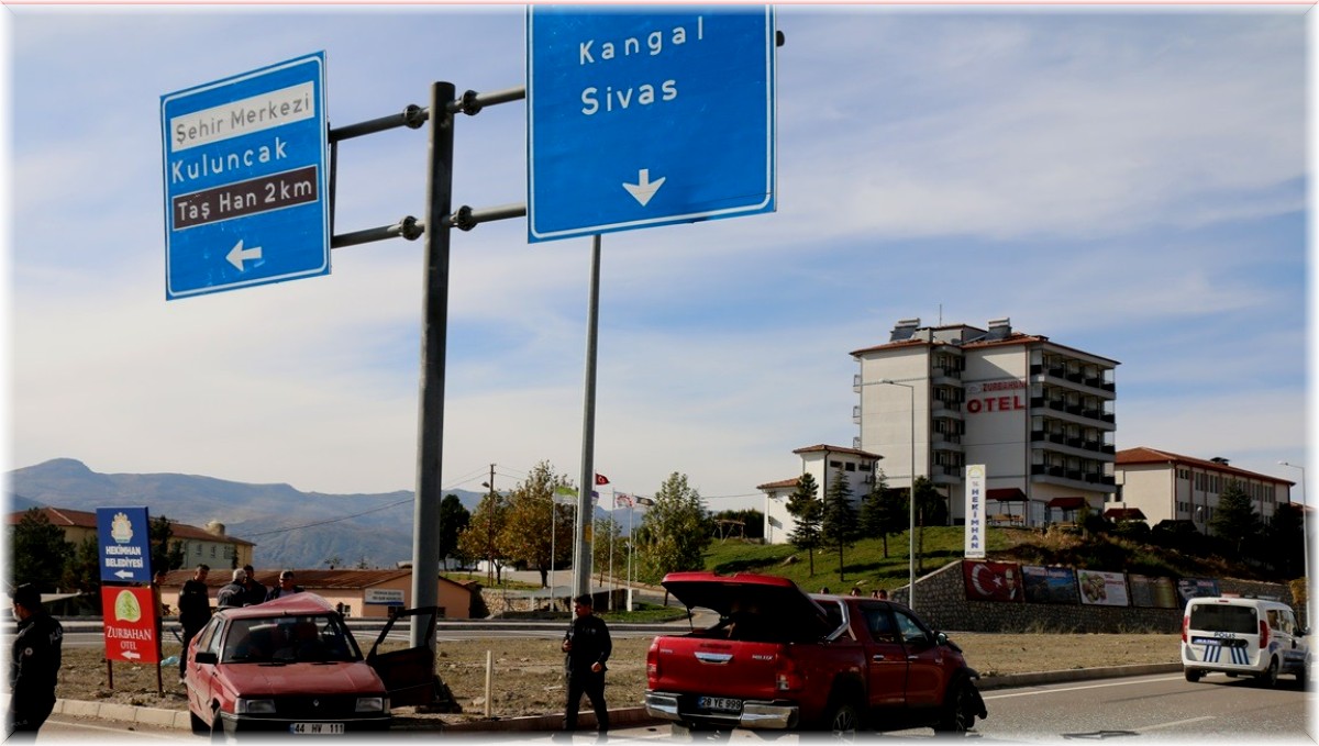 Hekimhan'da trafik kazası: 1 yaralı