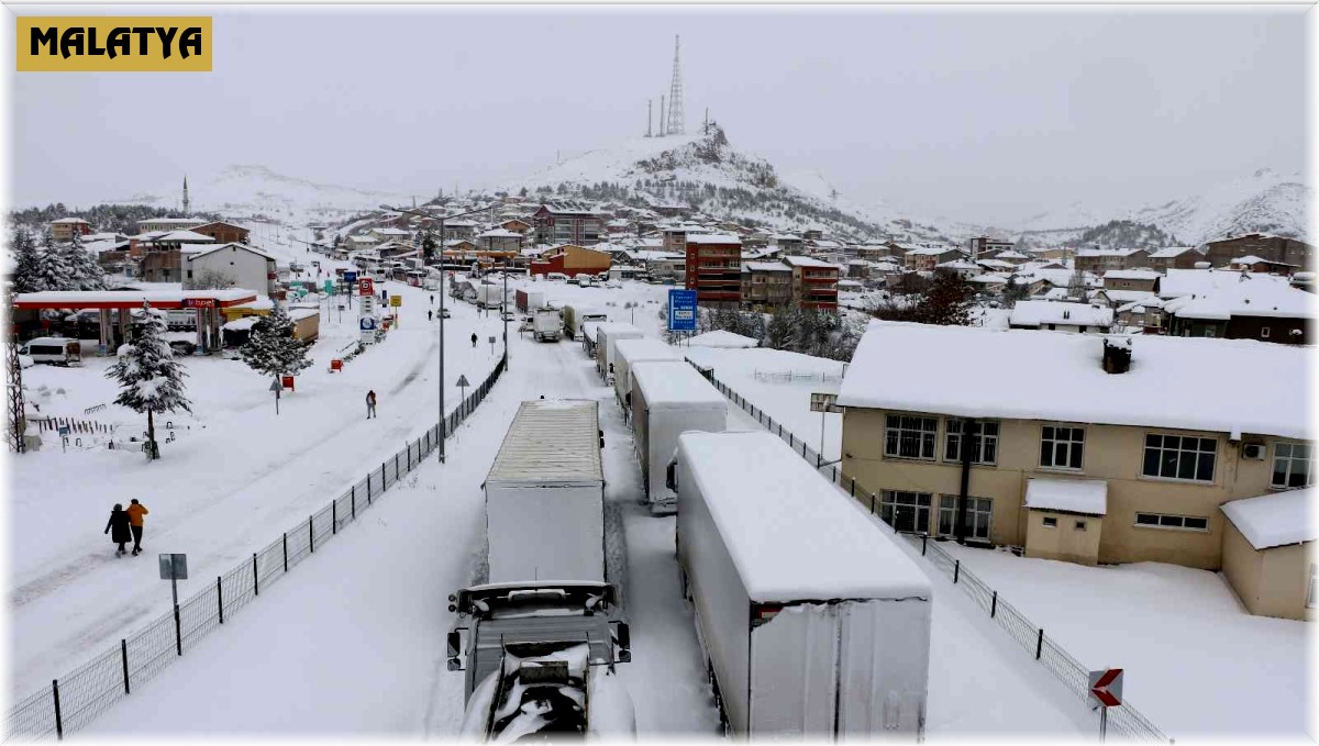 Hekimhan ve Arguvan'da kar etkili oldu