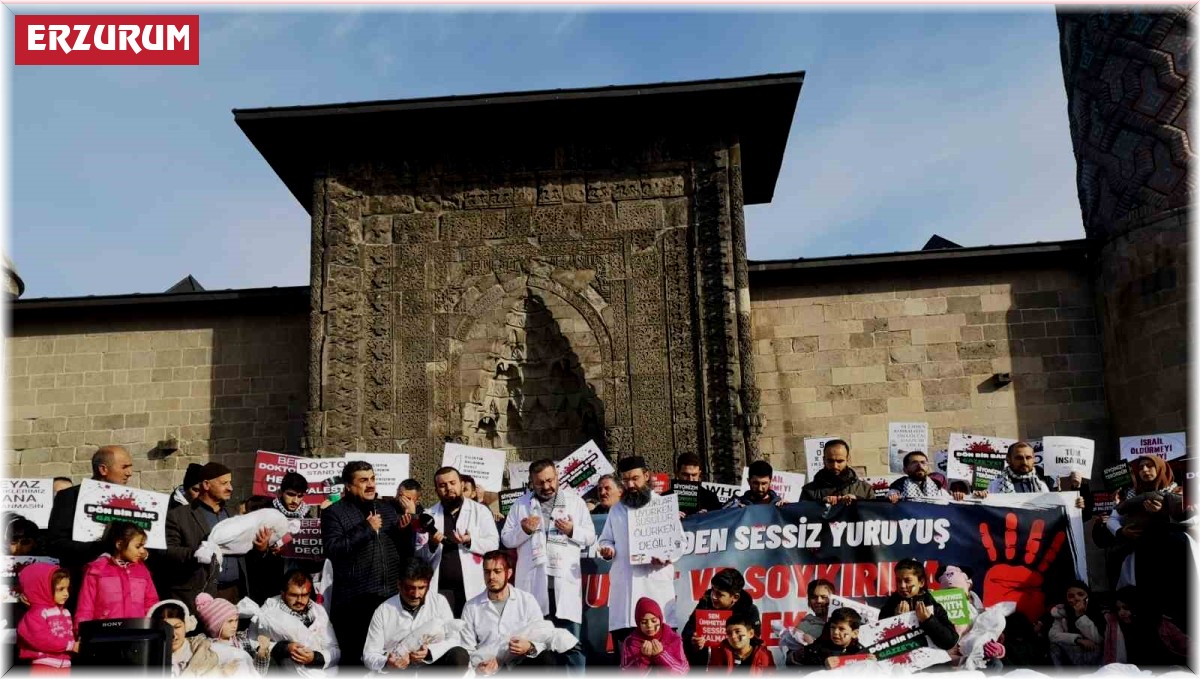 Hekimlerden Filistin için "sessiz yürüyüş"