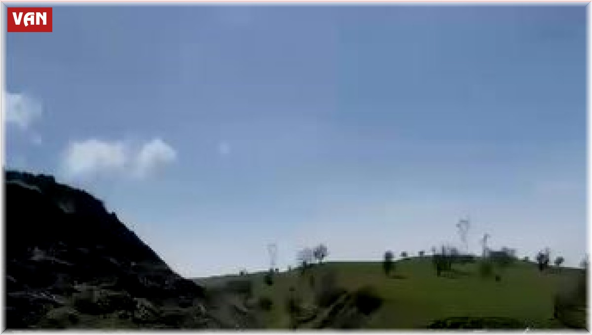 Heyelan anı saniye saniye kaydedildi