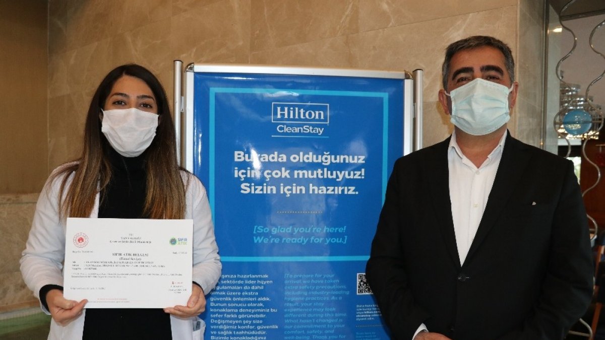 Hilton Oteli'ne 'Sıfır Atık' belgesi