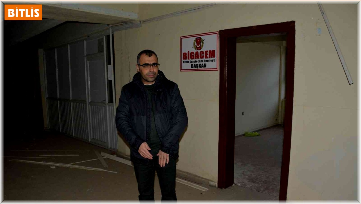 Hırsızlar, Bitlis Gazeteciler Cemiyeti'ni soyup soğana çevirdi