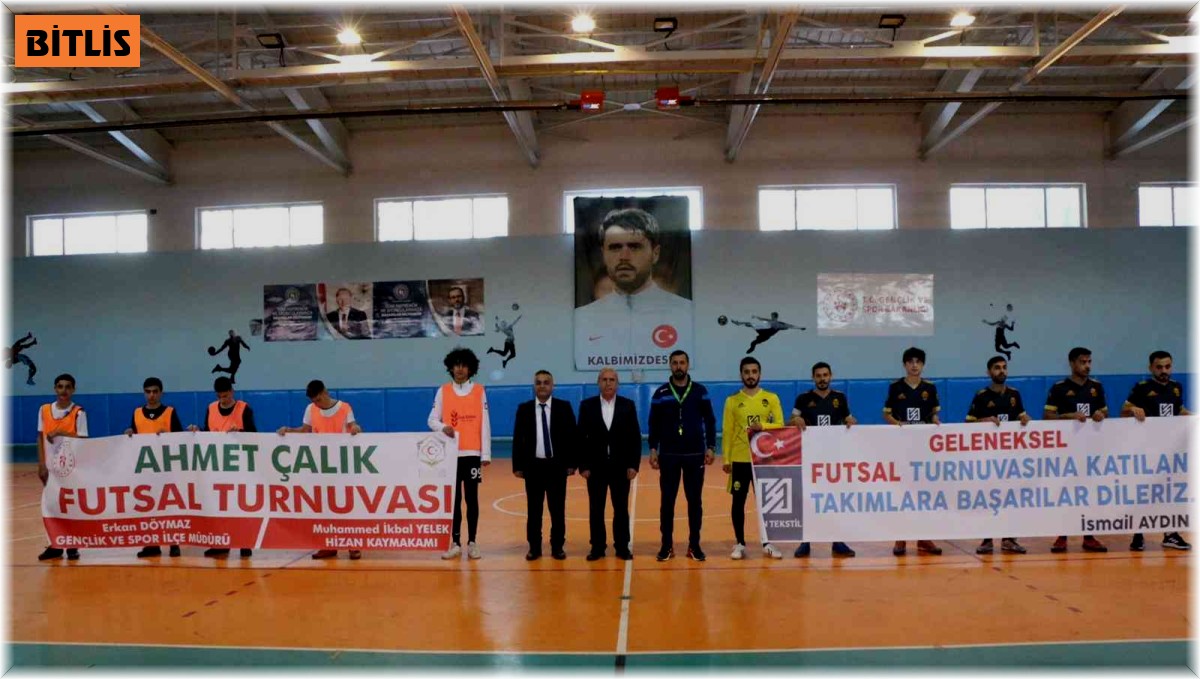 Hizan'da Ahmet Çalık anısına futsal turnuvası