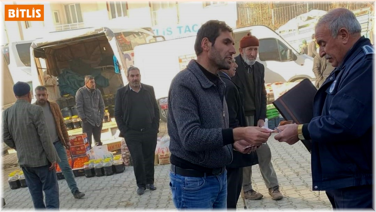 Hizan'da seyyar satıcılar denetlendi