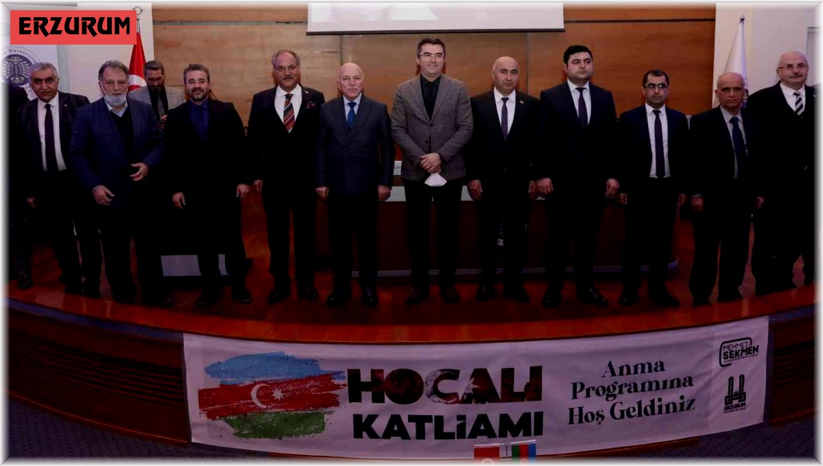 Hocalı şehitleri şehadetlerinin sene-i devriyesinde Erzurum'da anıldı