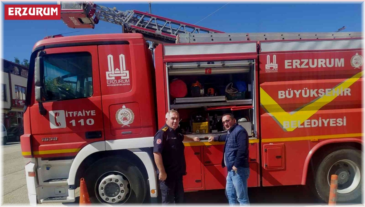 Horasan'da İtfaiye Haftası kutlanıyor