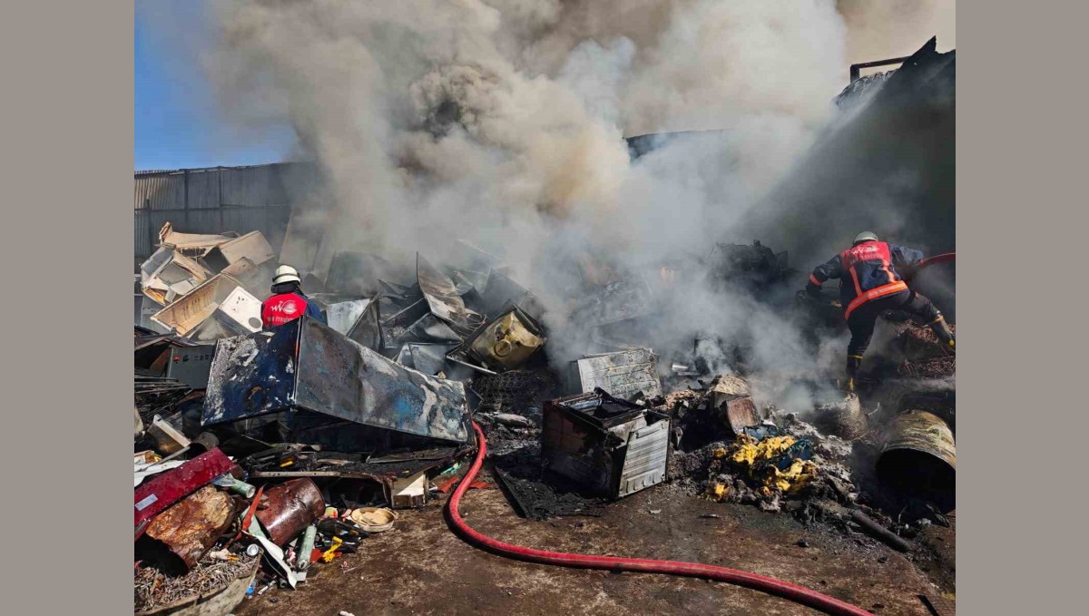 Hurdacılar sitesinde yangın