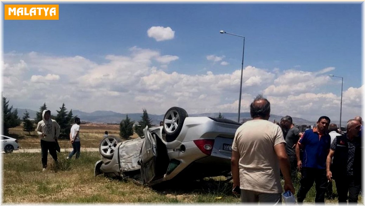 Hurdaya dönen araçtan sağ çıktı