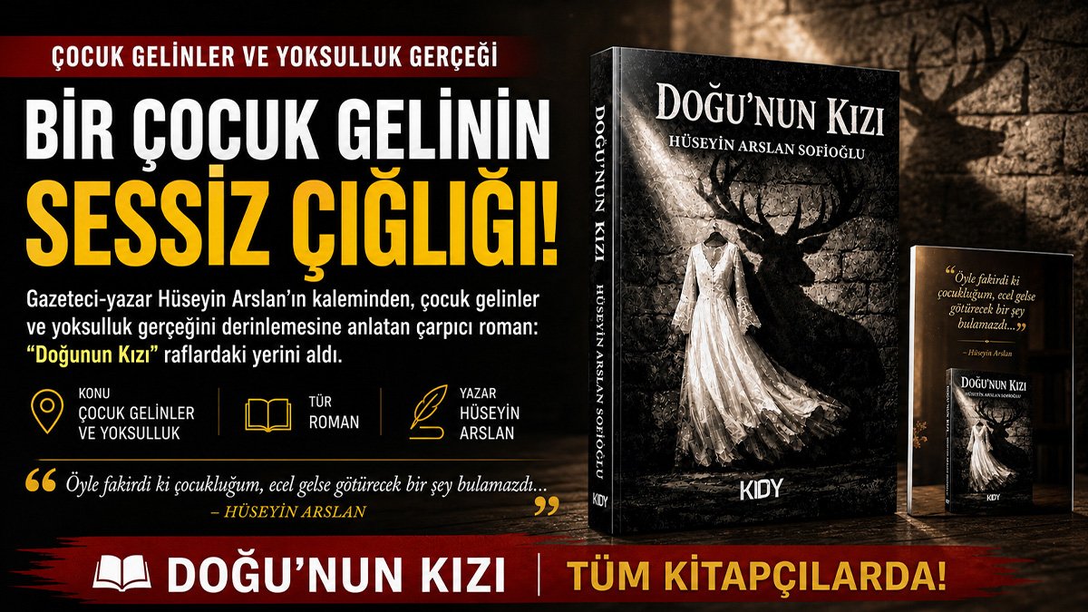 Hüseyin Arslan'ın "Doğunun Kızı" romanı çocuk gelinlerin dramını anlatıyor