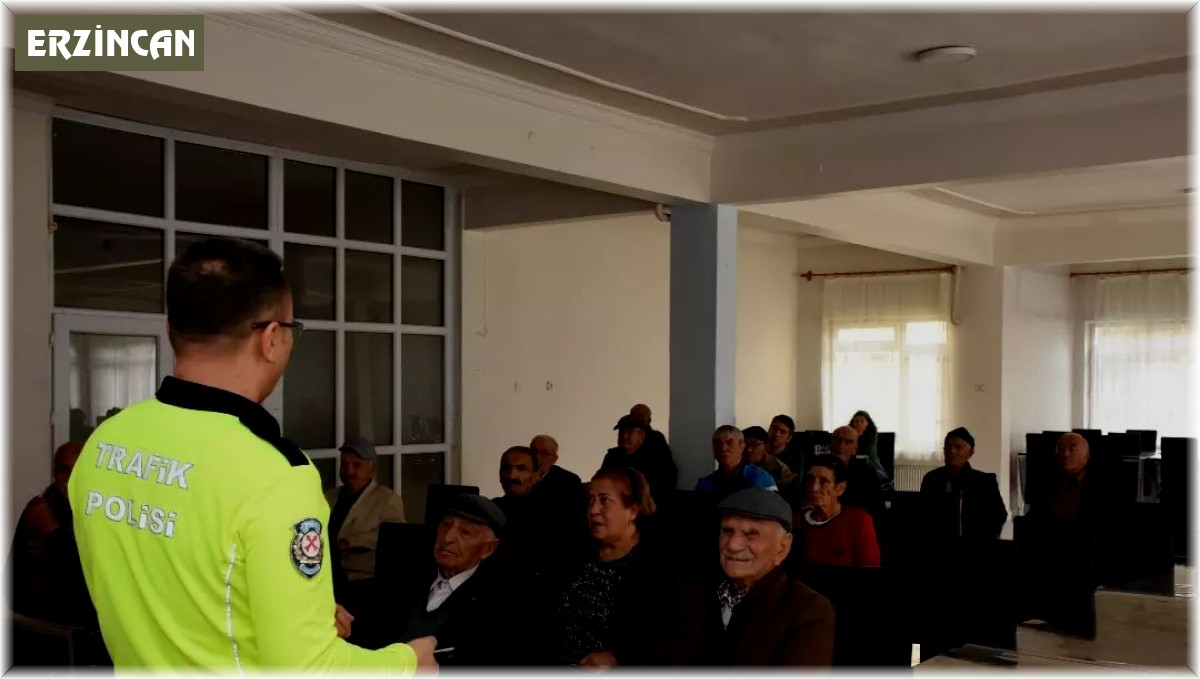 Huzurevi sakinlerine trafik eğitimi verildi