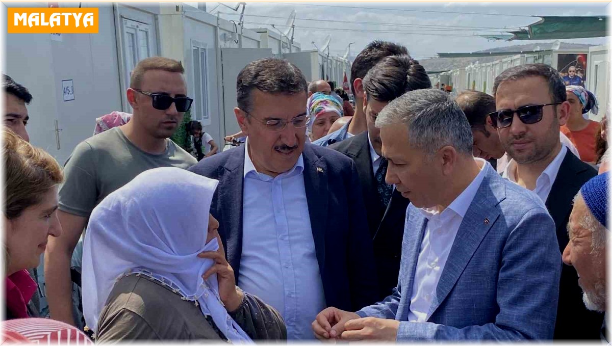 İçişleri Bakanı Ali Yerlikaya Malatya'da incelemelerde bulundu