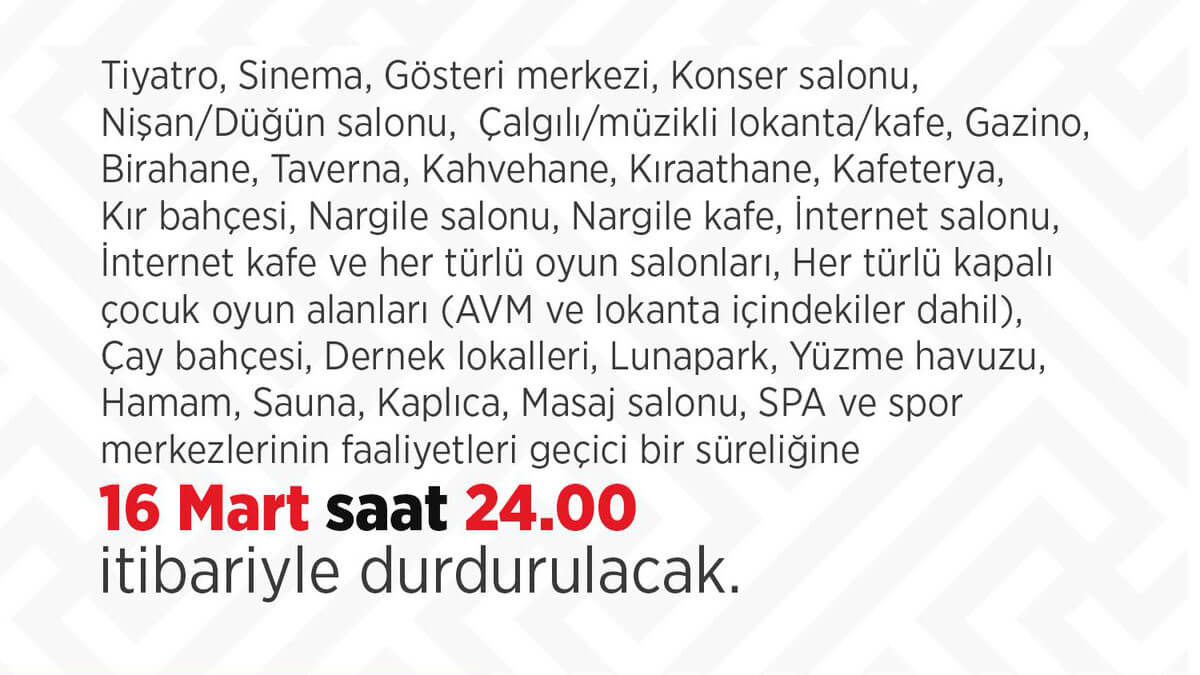 İçişleri Bakanlığından yeni koronavirüs tedbirleri genelgesi