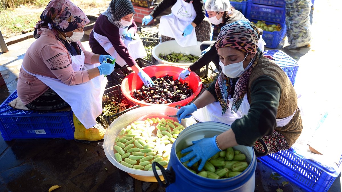 Iğdır'a özgü patlıcan reçeli yörenin kadınlarına kazanç kapısı oldu