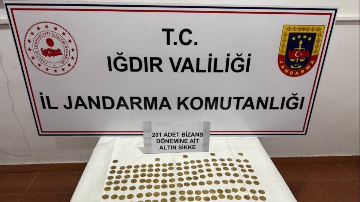 Iğdır'da 201 altın sikke ele geçirildi