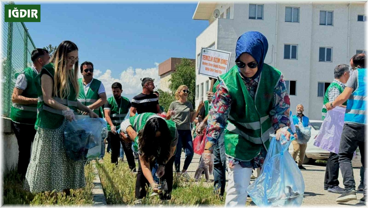 Iğdır'da 5 Haziran 'Dünya Çevre Günü' dolayısıyla çevre temizliği düzenlendi