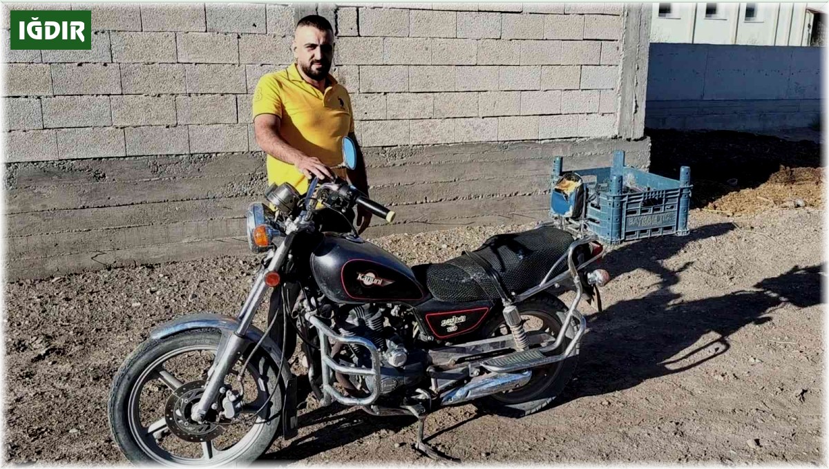 Iğdır'da çalınan motosiklet 3 yıl sonra bulunarak sahibine teslim edildi