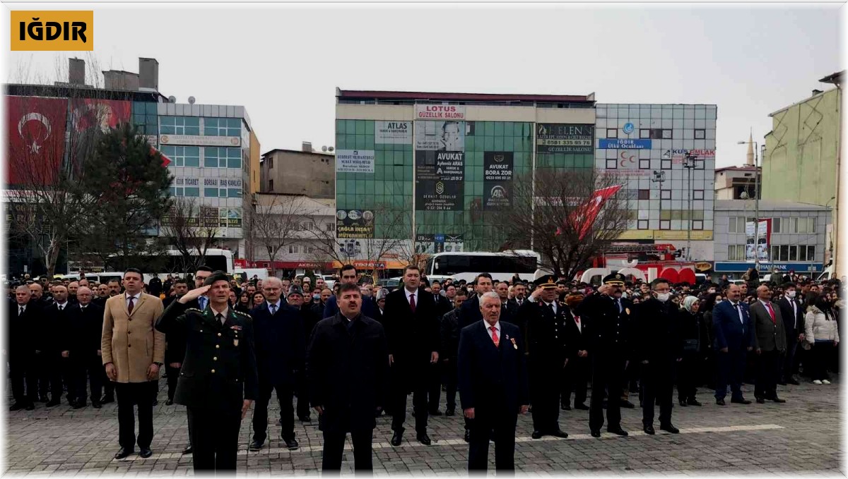 Iğdır'da Çanakkale Zaferi'nin 107. yıldönümü dolayısıyla tören düzenlendi