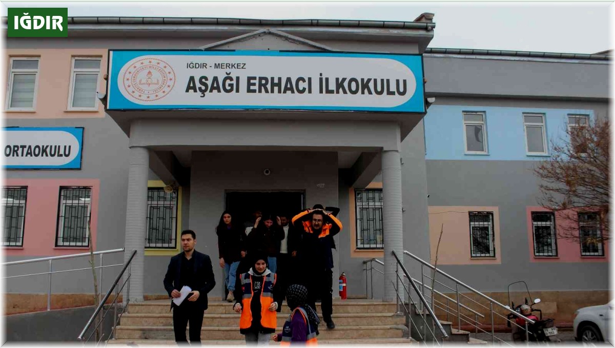 Iğdır'da deprem ve tahliye tatbikatı