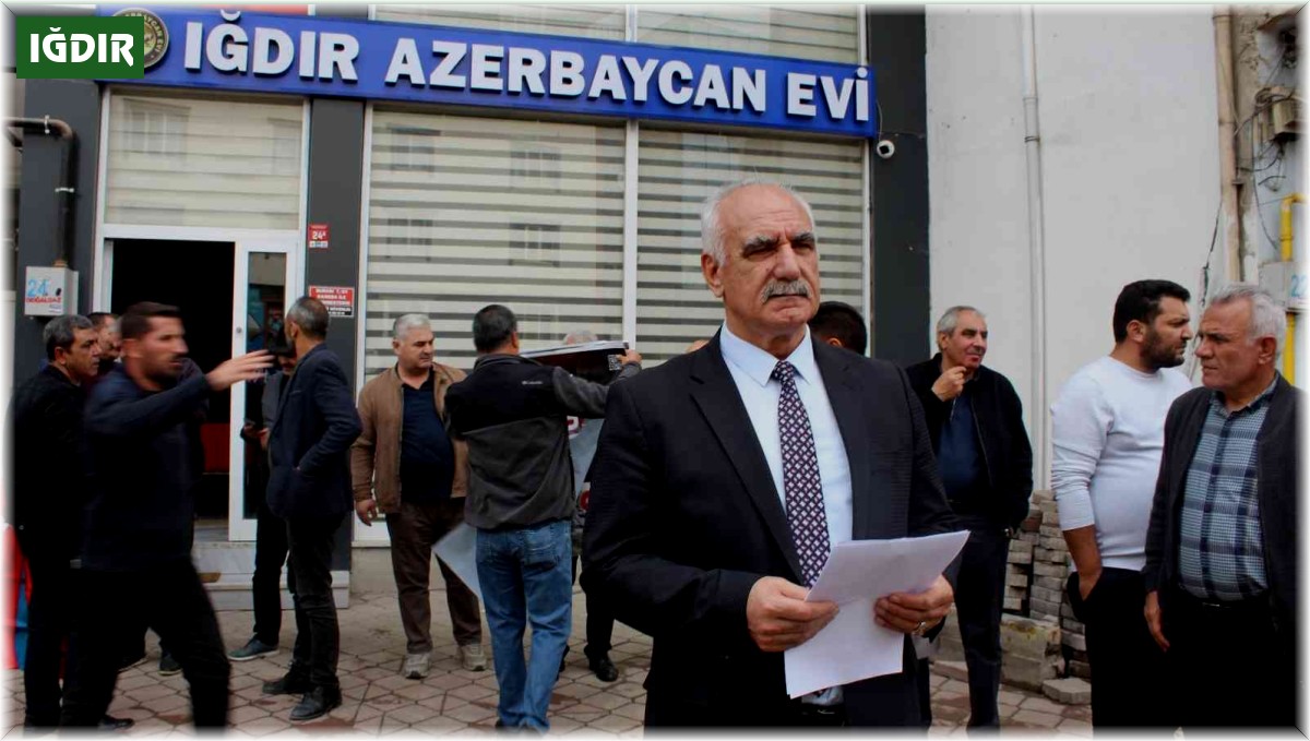 Iğdır'da Ermenistan'ın Azerbaycan topraklarına yönelik saldırıları kınandı