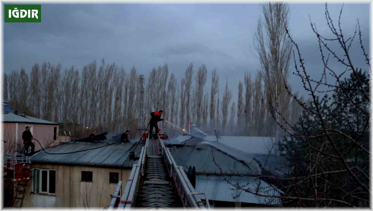 Iğdır'da gecekonduda yangın