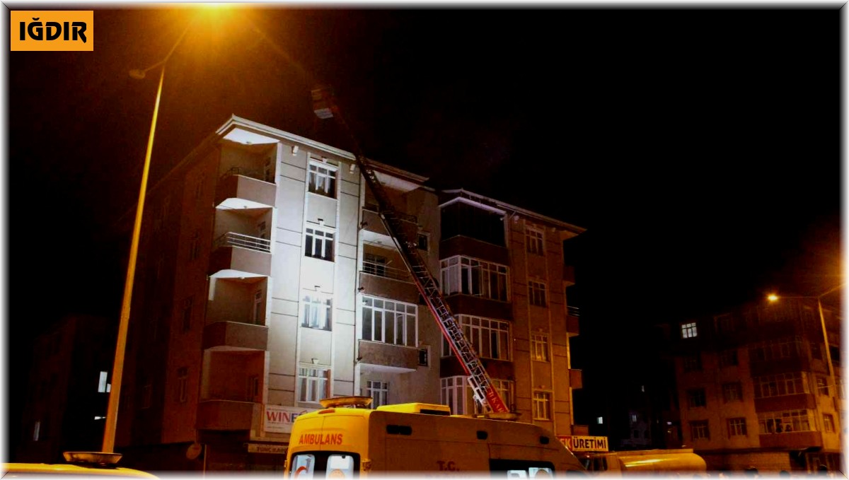 Iğdır'da gecenin karanlığını alevler aydınlattı