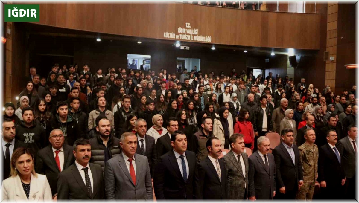 Iğdır'da İstiklal Marşı'nın kabulü ve Mehmet Akif Ersoy'u Anma programı gerçekleştirildi