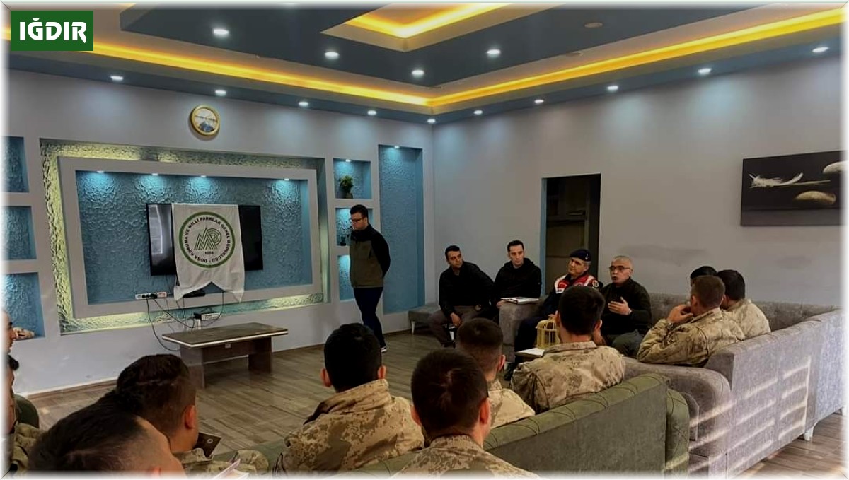 Iğdır'da jandarmaya kaçak avlanmaya karşı eğitim verildi