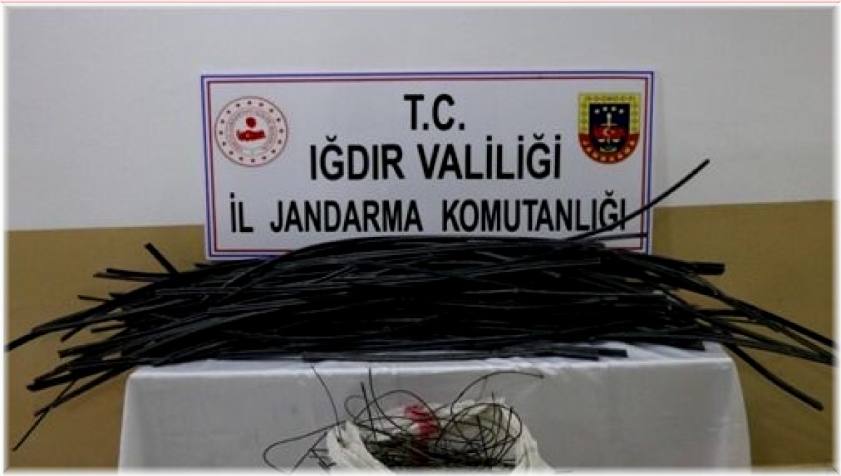 Iğdır'da kablo hırsızlığı: 1 kişi tutuklandı