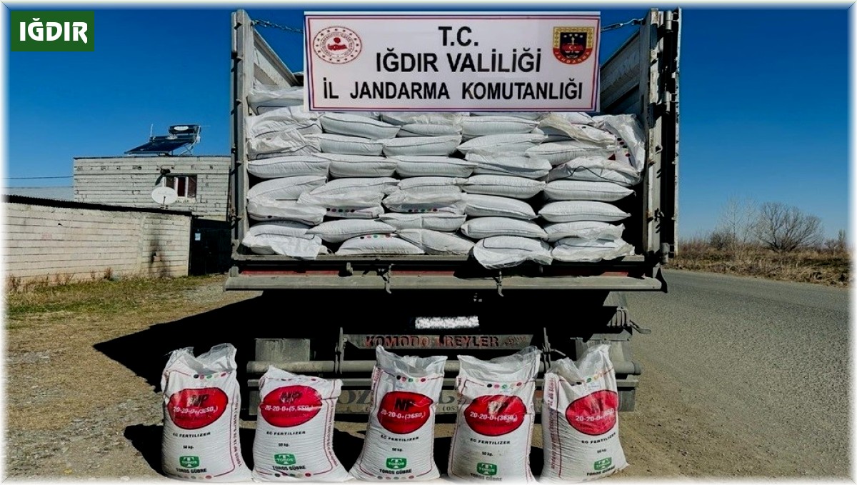 Iğdır'da kaçak gübre operasyonu: 4 gözaltı