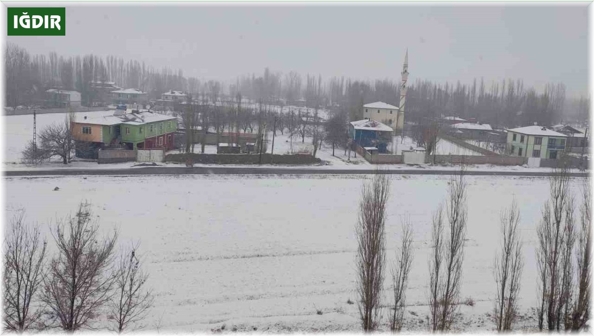 Iğdır'da kar yağışı etkili oluyor