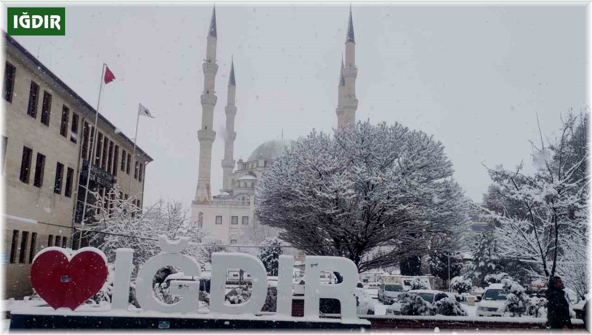 Iğdır'da kar yağışı etkili oluyor