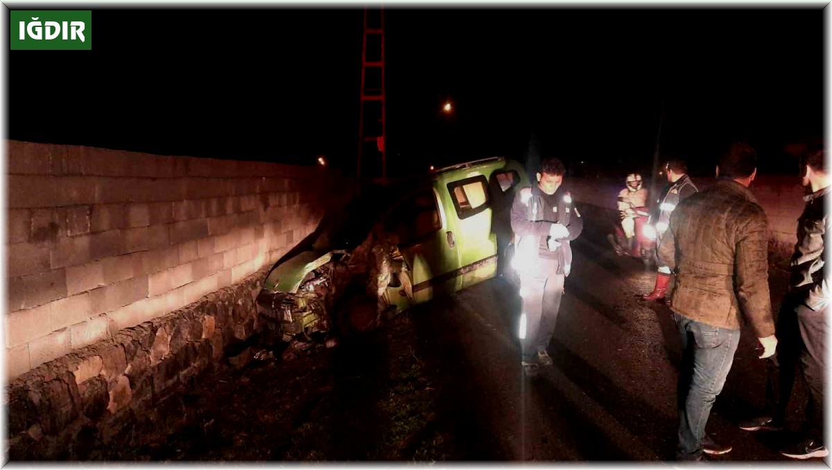 Iğdır'da kaza: 1 yaralı