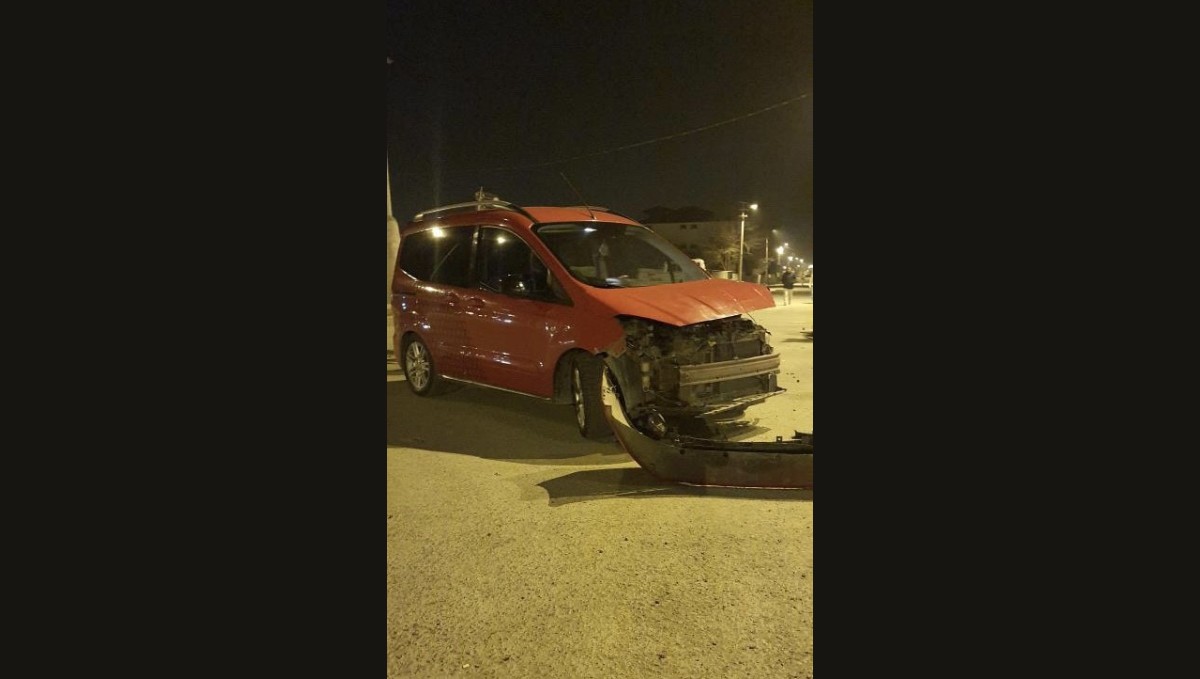 Iğdır'da maddi hasarlı kaza